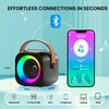 Mini Karaoke Machine, Portable Bluetooth Karaoke Speaker with 2 Wireless