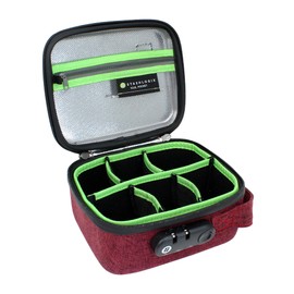 STASHLOGIX SMELL CONTROL BAG with Combination Lock Smell Free Storage Bag: The Silverton (Maroon, Small)