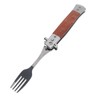 Spring Fork Rosewood Handle Stainless Steel Foldable Spring Fork for