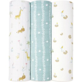 aden + anais Eiden and Anais Year of Snake Swaddle, 47.2 x 47.2 inches (120 x 120 cm), 2025 Zodiac Muslin Cotton SWADABASWC30012