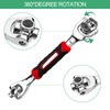 Chiluxendo Socket Spanner, 48 in 1 Multifunctional Spanner Rotating Head,