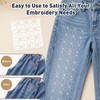 30Pcs Sashiko Stencil 4.7 x 4.7 Inch Geometric Sashiko Template