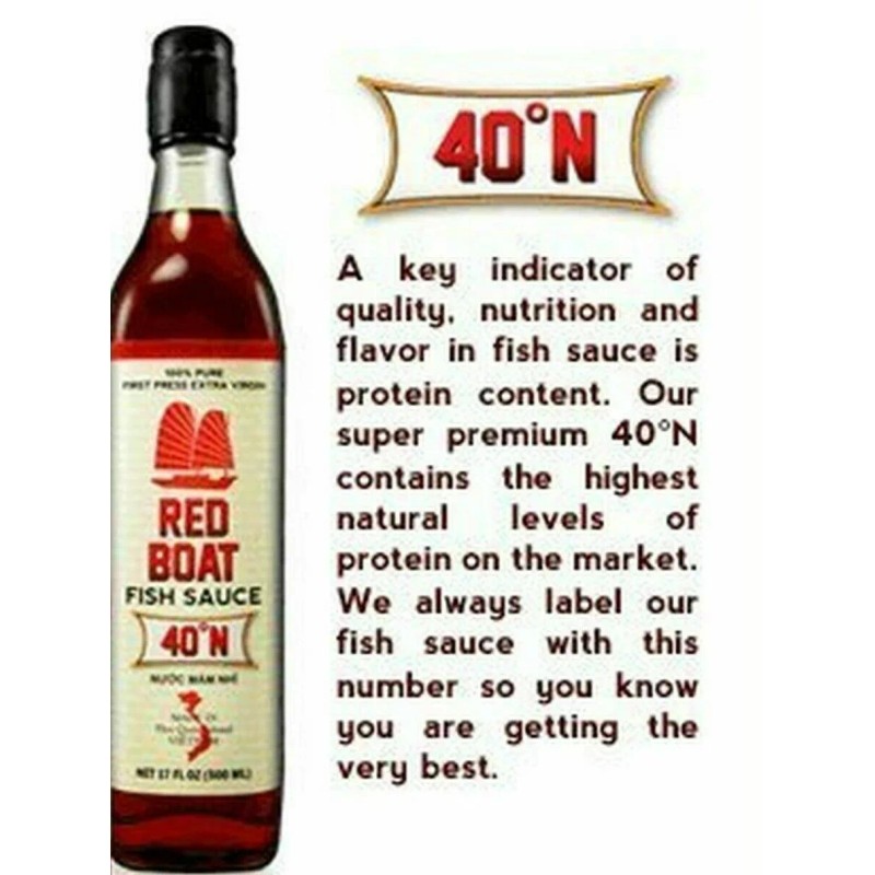 Red Boat Fish Sauce First Press 100% Pure 17oz (