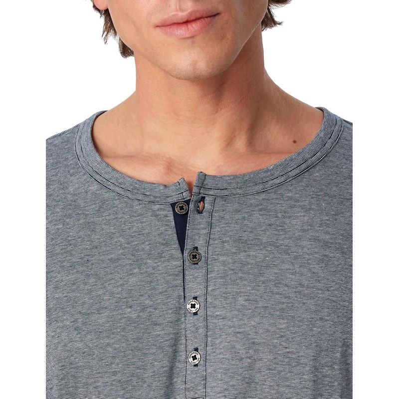 Schiesser Men's Long Pyjamas with Button Placket, Nightwear Set