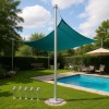 Sun Sail Pole Post 8ft Aluminum Freestanding Shade Accessories for