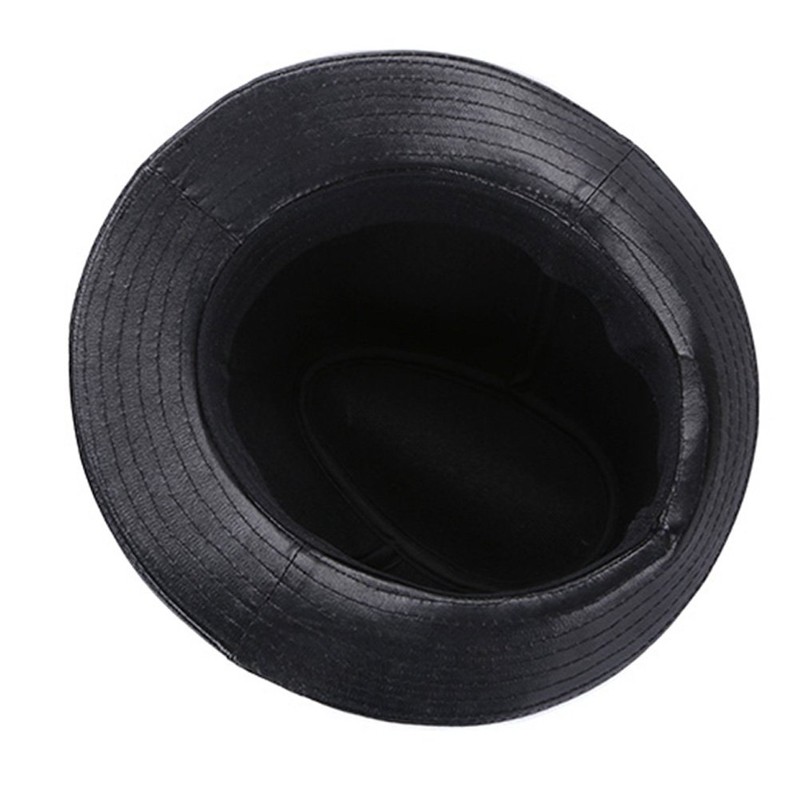 Sandy Ting Sheepskin Leather hat Classic Cowboy Fedora Hat (X-large/23-24in)