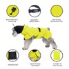 AIMYDOG Dog Raincoat, Waterproof Dog Rain Jacket with Calming Hood,