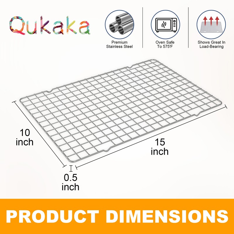 2PCS Cooling Racks for Cooking and Baking - 10" x