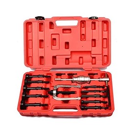 Flulep 16pcs Blind Hole Pilot Internal Extractor/Remover Bearing Puller Set W/Red Case
