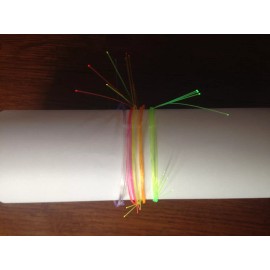 FIBER OPTIC OPTICS 1-12" Piece .019" Dia. for Archery Bow Gun Sights, Comb Ship - Yellow