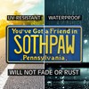 Rocky IV | SOTHPAW | Metal Stamped License Plate