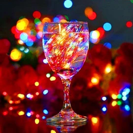 JUSTPRO 6 Pack Fairy Lights Battery Operated String Lights - 7ft 20 LED Waterproof Silver Wire Firefly Lights for DIY Wedding Décor Table Centerpieces Craft Mason Jars Party Decor(Multicolor)