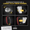 DANSI Bicycle Light Set StVZO I LED Bicycle Light 30/15