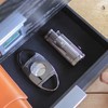 Klaro Cigar Accessory Kit Polished Gunmetal Finish Cutter & Lighter