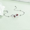POPLYKE Ladybug Bracelet for Women 925 Sterling Silver Ladybug Jewelry
