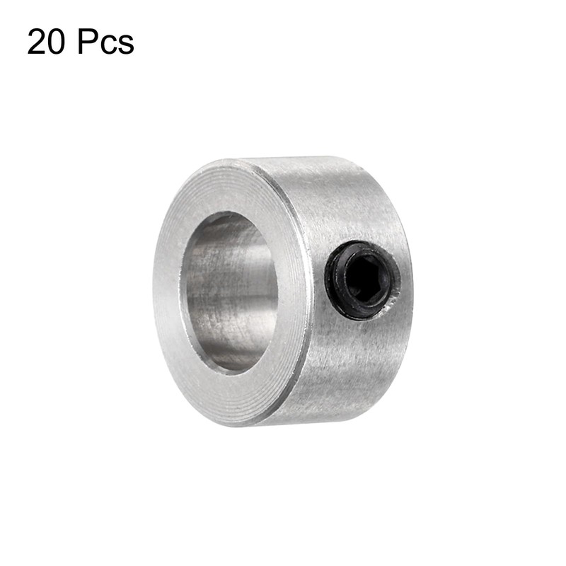 sourcing map 20pcs Set Screw Collars 8mm Bore Shaft Collars,