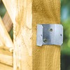 Fence Panel Clips Trellis U Clip Bracket for Timber Posts,