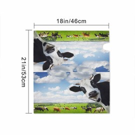 Numland Funny Cow Magnetic Anti-UV 100% Polyester Standard Size 21x18 in Oxford Garden,Postbox Letterbox Cover