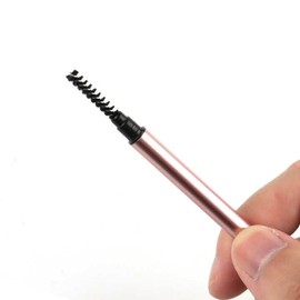 Eyebrow pencil waterproof double fine with brush (Black))
