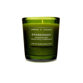 Rewined - Premium Chardonnay Scented Candles, 10 oz. - Velvety Smooth, Smoky Scented with Notes of Orange Blossom, Yellow Apple & Sandalwood - Non Toxic Candles