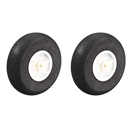 sourcing map RC Aeroplane Wheels - RC Aeroplane Aeroplane Sponge Wheels 2.75 Inch X 0.14 Inch Pack of 2