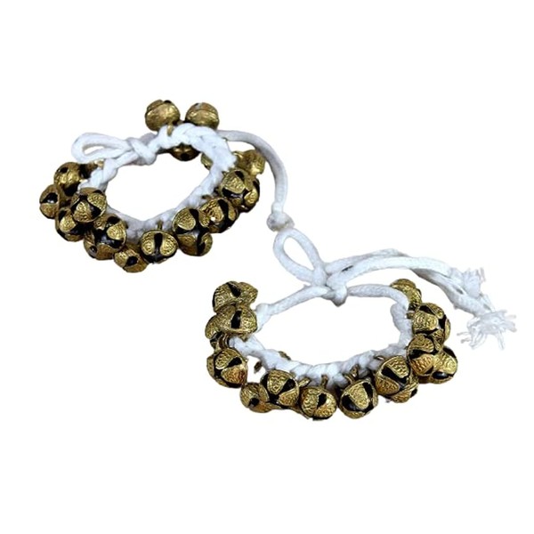 eSplanade Dance Ghungroo (25+25) Ghungroo White Cotton String | Bell,