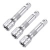 uxcell 3pcs 1/4 Inch (F) to 1/4 Inch (M) 2"