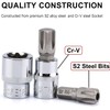 Drive Male Female Torx Bit Socket， E-Torx (Star) Socket Set