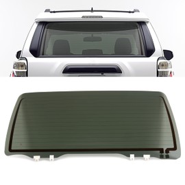 JMTAAT Rear Window Glass Compatible with 2003-2009 Toyota 4Runner 4 Door Utility Replacement Heated Tempered Glass Dark