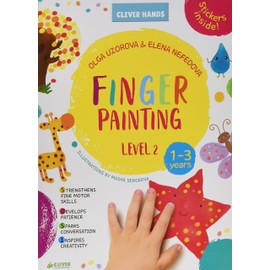 Finger Painting Level 2: Stickers Inside! Strengthens Fine Motor Skills, Develops Patience, Sparks Conversation, Inspires Creativity