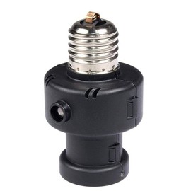 Maclean MCE21B bulbs, lamp holder twilight sensor, 100 W, 260 degrees, black