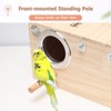 Qixuer 1 Piece Solid Wood Parrot Breeding Box, Durable Bird