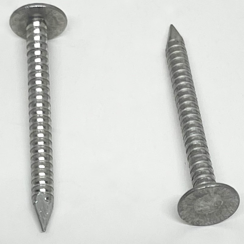 1.75”-RING SHANK ALUMINUM - ROOFING SIDING NAILS - Vinyl &
