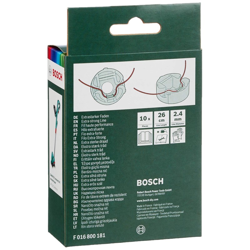 Bosch F016800181 Extra-strong Thread 26cm (10 pack) for 26 Combitrim