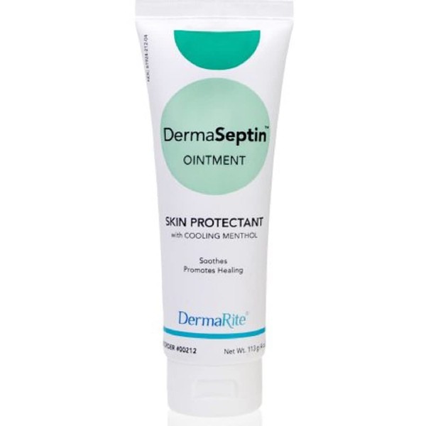 DermaSeptin Skin Protectant Ointment - 2 Pack, 4 Oz - Barrier Cream with Cooling Methanol, Zinc and Calamine - Heals, Soothes and Protects
