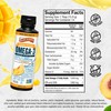 Barlean's Mango Peach Omega 3 Fish Oil Liquid Supplement with