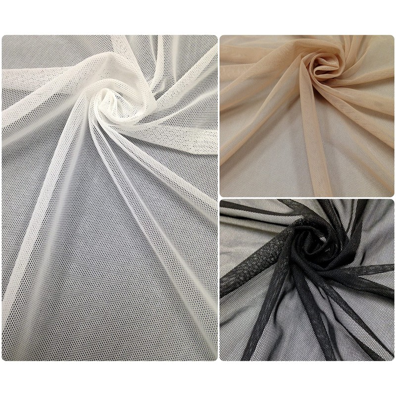Small Micro Hole See Through Stretch Nylon Spandex Mesh Power