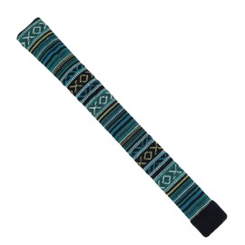 Peacock blue hand woven alignment stick cover Sunfish Golf - holds 2 alignment sticks