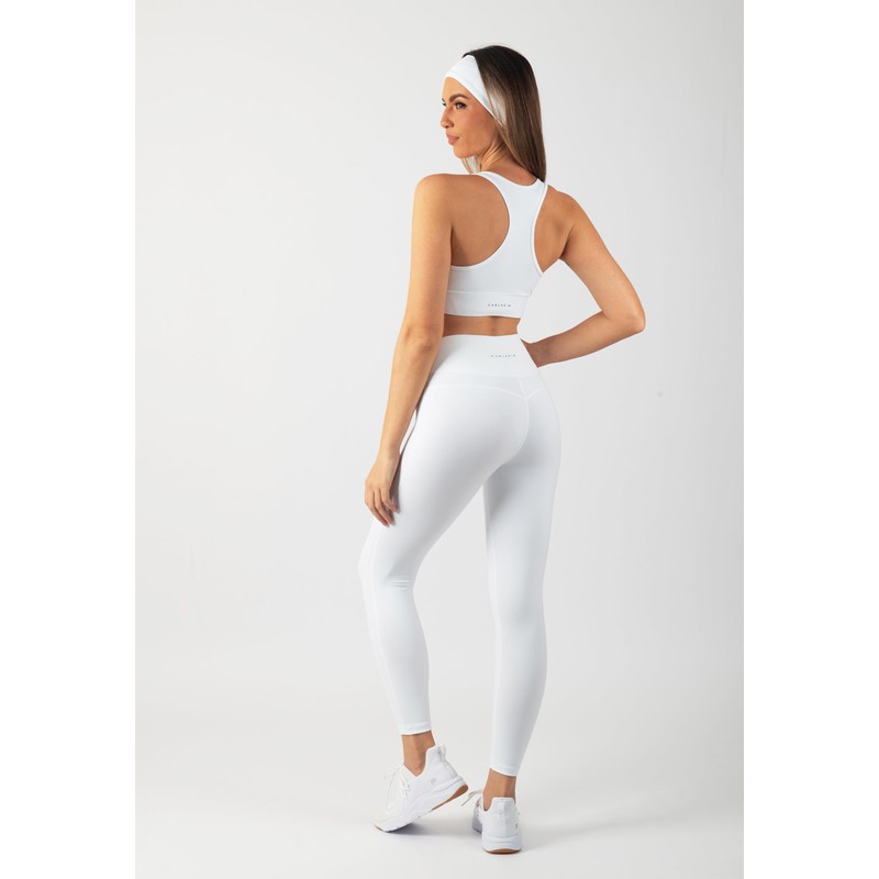 Carlheim Women's Serenita Active Collection X-Back Sports Bra, White