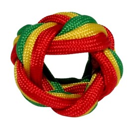 Handmade Neckerchief Slide Woggle for Scouts for Lion Tiger Wolf Bear Webelos Paracord Turks Head Knot by KNOTS SO FAST (Red Yellow Green)