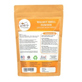 Spierb Walnut Shell Powder 250 gm – Make your own handmade Walnut Face Scrub, Body Scrub or Soap. Exfoliates Skin Gently