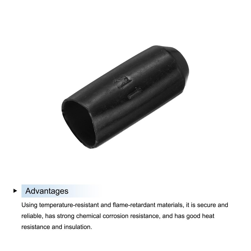 sourcing map 10Pcs Heat Shrink End Cap 18mm ID x