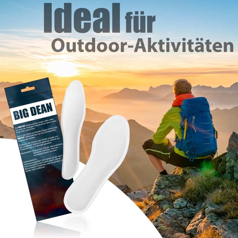 BigDean 25 Pairs Foot Warmers - Sole Warmers for Shoe