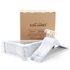 TOPIA HANGER All White Wooden Hangers, Solid Wood Suit Hangers
