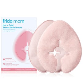 Frida Mom Breast Therapy Packs, Breast Pads, Cold & Hot Pack for Pain Relief, Breastfeeding Essentials for Lactation Support, Mastitis, Engorgement and Pump Aid, Postpartum Recovery, 2pk