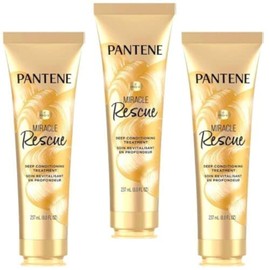 Pantene Deep Conditioning Hair Mask Miracle Rescue Pro-V , 8 Fl Oz (Pack of 3)- Total 24.0 Fl oz
