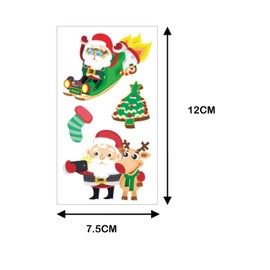 WENRENMK Pack of 20 Children's Christmas Tattoos, Waterproof Children's Tattoos, Temporary Tattoos, Children, Christmas, Suitable for Children's Christmas Decoration, Children's Christmas Gifts