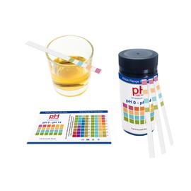 100 Pcs Tiras de Prueba de PH, Tiras de Prueba de Orina, Tiras Reactivas PH, Tiras de Prueba de PH para Probar Niveles Alcalinos y Ácidos, Prueba de 15 Segundos, Método Colorimétrico