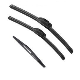 Unbranded Set of 3 Front & Rear Wiper Blades for Infiniti QX56 2011-2013 OEM Quality