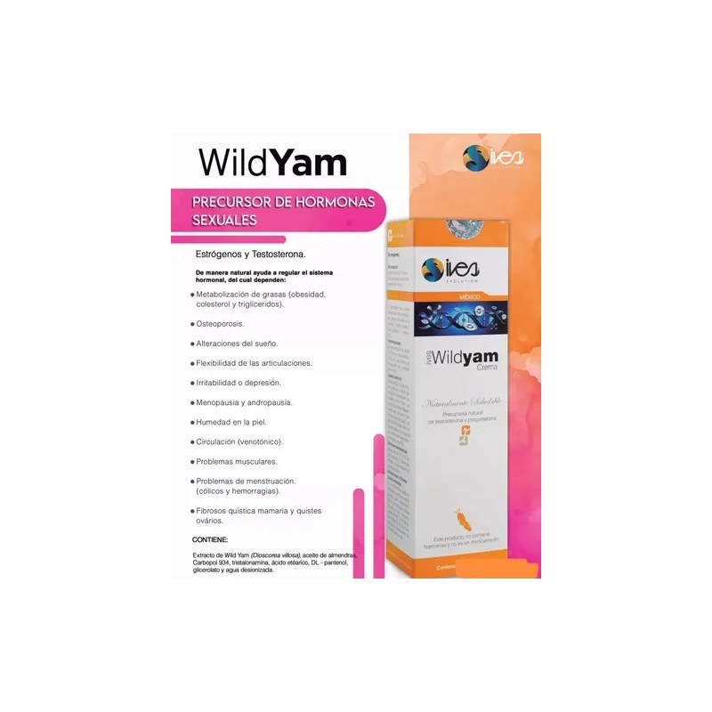 Crema Camote Silvestre Ives Evolution México Wild Yam